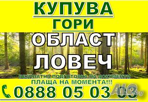 Купува ГОРИ Област Ловеч | Looking to buy | Lovech