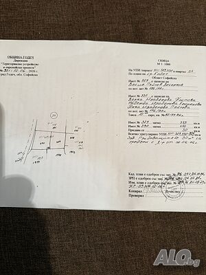 Продавам имот в гр. Годеч 825 кв.м. Упи Sale 825 sq. m. Regulated (RLE) With electricity Water pipe | Land for development, Investment projects | Кв.54 Godech