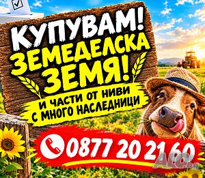 Купуваме земеделска земя и части от ниви с много собственици в община Видин | Looking to buy | Vidin