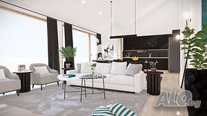ЕДНОЕТАЖНА къща в к-с ”HARMONY LIVING”. 1 - storey 169 sq. m. built-up area 680 sq. m. courtyard | Houses / Villas | Benkovski