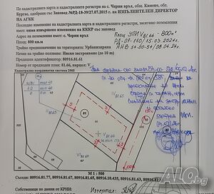 След М. Рудник - 2 дворни места от 1600 кв.м. за застр. на 4 къщи. Sale 1600 sq. m. Regulated (RLE) With electricity Water pipe | Land for development, Investment projects | крайпътна Cherni vrah