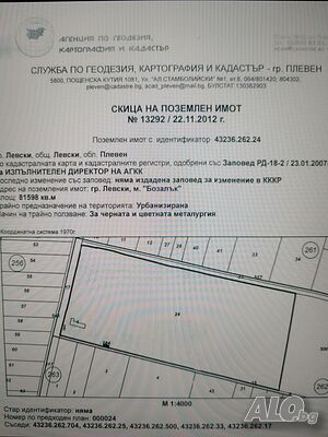 Продава парцел УПИ гр. Левски 81 декара Sale 81600 sq. m. Regulated (RLE) With electricity Water pipe | Land for development, Investment projects | Levski
