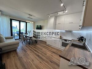 ОБЗАВЕДЕН, НОВ, ЛУКСОЗЕН ДВУСТАЕН АПАРТАМЕНТ, М-Т КАБАКУМ 1-Bedroom 70 sq. m. Furnished First residential floor | Apartments | Kabakum (locality)