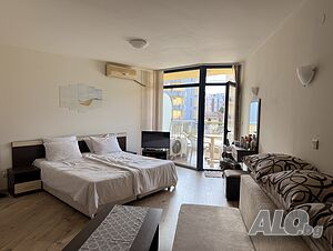 Просторно студио в к-с Рейнбоу 1 Studio 46 sq. m. Brick 2006 y. 2 floor Not last | Apartments | Sunny Beach (resort)