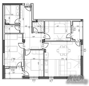 Цени от инвеститор! Large 159 sq. m. Brick 2023 y. 1 floor First residential floor | Apartments | Tsentar Shumen