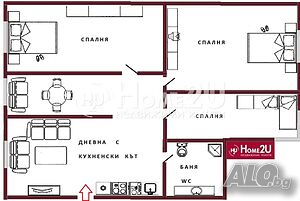 Едноетажна къща, 60кв.м с 500кв.м двор. до ДГ. 1 - storey 60 sq. m. built-up area 500 sq. m. courtyard | Houses / Villas | Маринка Marinka