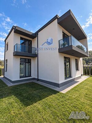 Нова двуетажна къща в с. Изгрев с Акт 16 2 - storey 298 sq. m. built-up area 539 sq. m. courtyard | Houses / Villas | Izgrev