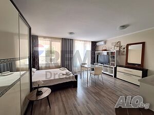Едностаен до морето в к.к. Златни пясъци Studio 54 sq. m. Brick 2007 y. 1 floor First residential floor | Apartments | Golden Sands (resort)