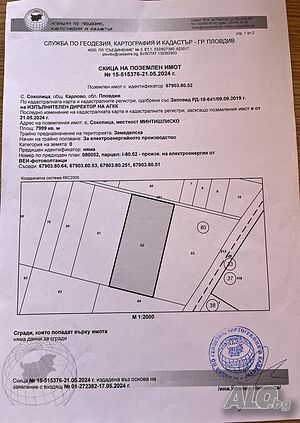 Продавам имот с. Соколица 7999 м2 Sale 7999 sq. m. Regulated (RLE) Without electricity Without water | Land for development, Investment projects | Ментилишко Sokolitsa