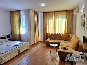 просторно студио Поморие-на първа линия и авт. спирка/новия град/ Studio 50 sq. m. Furnished Not last floor | Apartments | новия град Поморие Pomorie