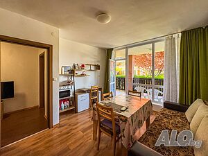 Двустаен апартамент с ниска такса поддръжка в Chateau Aheloy 2, Ахелой 1-Bedroom 62 sq. m. Brick 2012 y. 1 floor Ground floor | Apartments | Aheloy