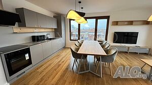 Тристаен апартамент с две паркоместа под наем в сърцето на Бургас 2-Bedroom 130.52 sq. m. Furnished | Apartments | Center Burgas