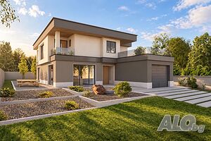 Двуетажна къща с просторен двор, гараж и пет паркоместа 2 - storey 340 sq. m. built-up area 980 sq. m. courtyard | Houses / Villas | Kranevo