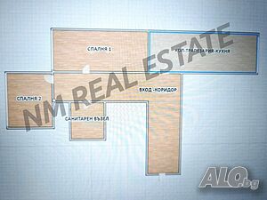 Тристаен апартамент в саниран блок в Стоян Заимов 2-Bedroom 64 sq. m. Panel 1986 y. 1 floor First residential floor | Apartments | Stoyan Zaimov Sliven