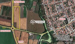 УПИ с 400м лице на главен път Бургас - Слънчев бряг Sale 48000 sq. m. Regulated (RLE) With electricity Water pipe | Land for development, Investment projects | Aheloy