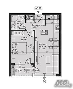 Двустаен апартамент гр. Сандански 1-Bedroom 66 sq. m. Brick 2027 y. 4 floor Not last | Apartments | Смилово Sandanski