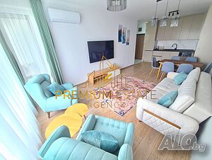 Луксозен тристаен апартамент с включено подземно паркомясто. Нова сграда в ж.к. Изгрев. 2-Bedroom 110 sq. m. Furnished Not last floor | Apartments | Izgrev Burgas