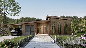 Едноетажна къща с три спални и три бани 1 - storey 125 sq. m. built-up area 400 sq. m. courtyard | Houses / Villas | Бетоловото Razlog
