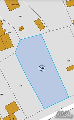 УПИ в с. Кръстина, Бургас!!! Sale 1260 sq. m. Regulated (RLE) Without electricity Without water | Land for development, Investment projects | Krastina