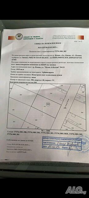Продава парцел в град кнежа Sale 1919 sq. m. Regulated (RLE) With electricity Without water | Land for development, Investment projects | Knezha
