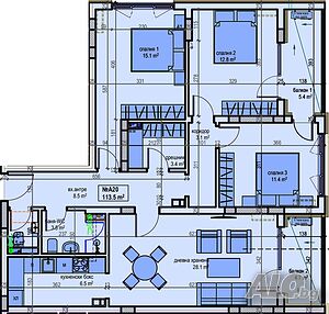 Многостаен апартамент в гр. Поморие Large 133 sq. m. Brick 2025 y. 3 floor Not last | Apartments | Pomorie