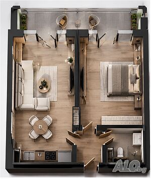 Двустаен в жк. Братя Миладинови 1-Bedroom 65 sq. m. Brick 2027 y. 2 floor Not last | Apartments | Bratya Miladinovi Burgas