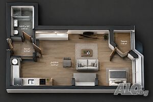 Едностаен в жк. Хоризонт Studio 47 sq. m. Brick 2027 y. 4 floor Not last | Apartments | Horizont Burgas