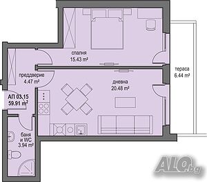 Двустаен апартамент в луксозен комплекс в гр. Банкя 1-Bedroom 67 sq. m. Brick 2026 y. 3 floor Not last | Apartments | Bankya