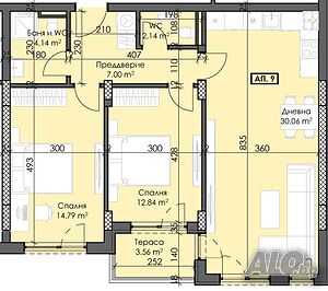 Просторен тристаен апартамент 2-Bedroom 104 sq. m. Brick 2026 y. 3 floor Not last | Apartments | Trakia Plovdiv