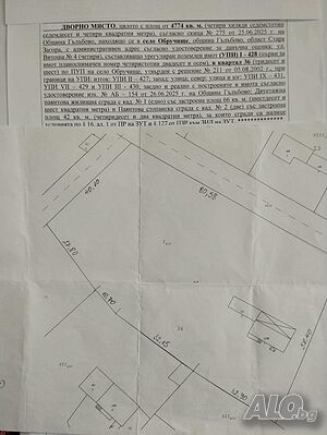 Продавам имот 2 - storey 66 sq. m. built-up area 4774 sq. m. courtyard | Houses / Villas | Obruchishte