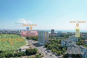 Панорамен тристаен апартамент - предстоящо строителство- ДИРЕКТНО ОТ СТРОИТЕЛЯ! 1-Bedroom 102 sq. m. Brick 2025 y. 3 floor Not last | Apartments | Bratya Miladinovi Burgas