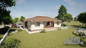 Новострояща се къща в село Изгрев 1 - storey 140 sq. m. built-up area 880 sq. m. courtyard | Houses / Villas | Izgrev