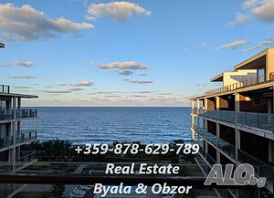 Двустаен апартамент с голяма тераса в морска гледка на първа линия 1-Bedroom 79 sq. m. Brick 2008 y. 5 floor Last floor | Apartments | Obzor