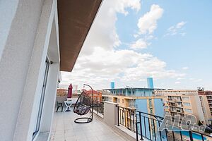 Двустаен апартамент с голяма тераса 1-Bedroom 71 sq. m. Brick 2020 y. 5 floor Last floor | Apartments | Кв Чайка Sunny Beach (resort)
